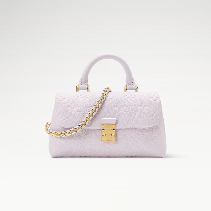 lv louis vuitton nano madeleine i love you day embossed top handle handbag #m29380/m29378